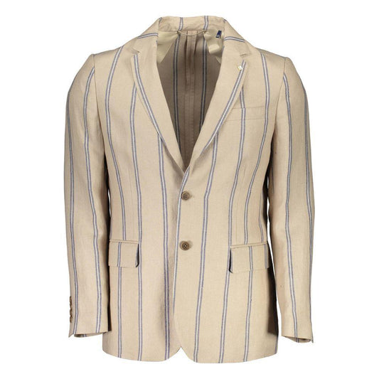 Gant Beige Linen Men's Jacket