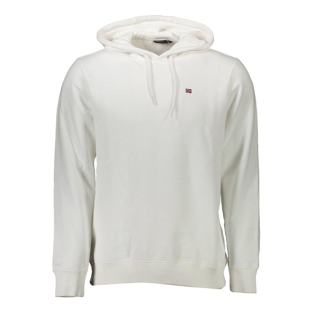 Napapijri White Cotton Men's Sweatshirt