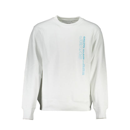 Calvin Klein White Cotton Men's Sweatshirt