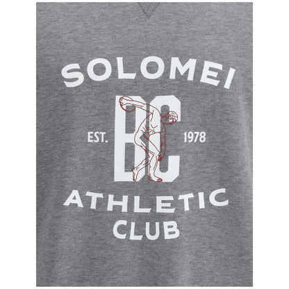 Brunello Cucinelli Gray Cotton Sweatshirt