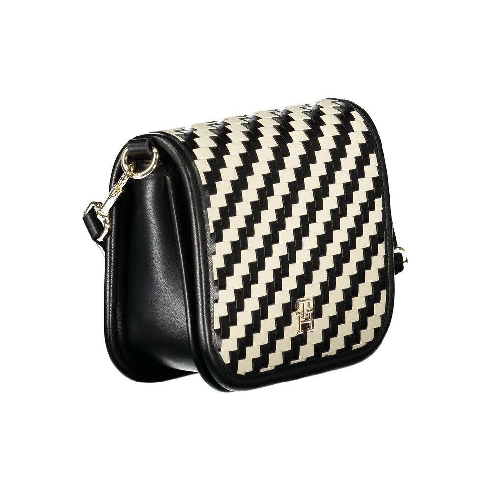 Tommy Hilfiger Black Polyurethane Women Handbag