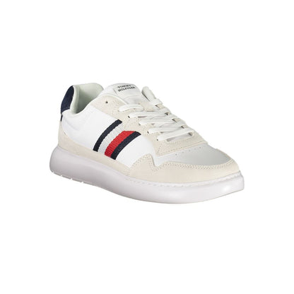 Tommy Hilfiger White Leather Men Sneaker
