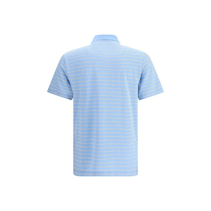 Prada Light Blue Cotton Polo Shirt
