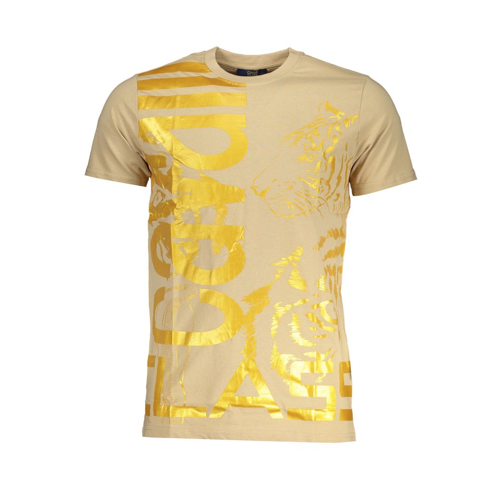 Cavalli Class Bianco Cotton Men T-Shirt