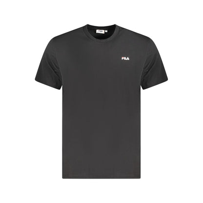 Fila Black Organic Cotton Men T-Shirt