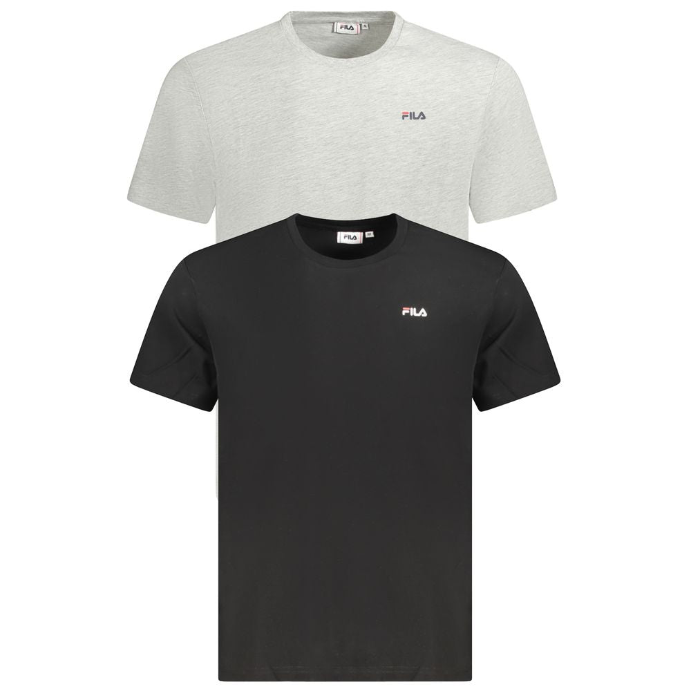Fila Black Organic Cotton Men's T-Shirt