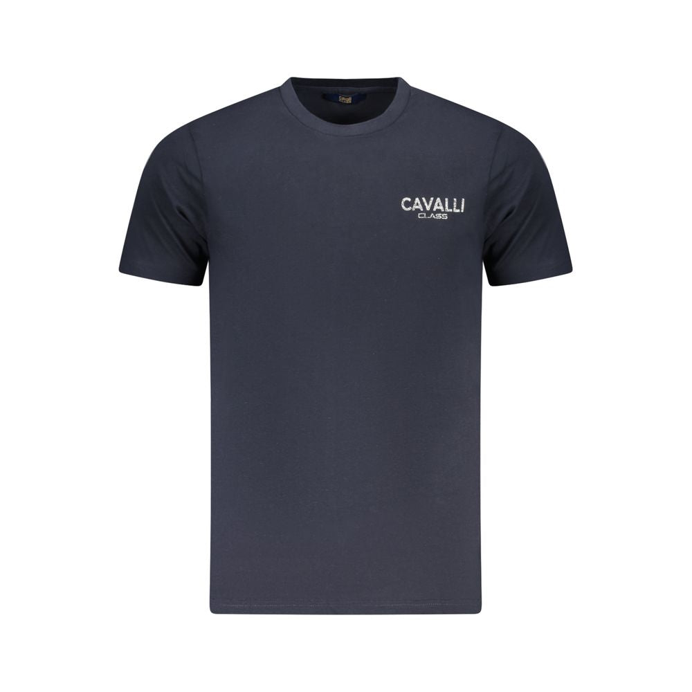 Cavalli Class Blu Cotton Men T-Shirt