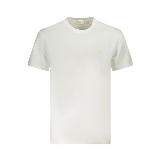 Calvin Klein White Cotton Men T-Shirt