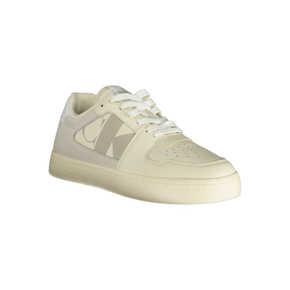 Calvin Klein Bianco Polyurethane Men Sneaker