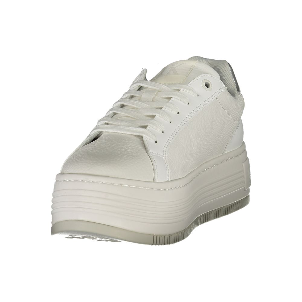 Calvin Klein Bianco Leather Women Sneaker