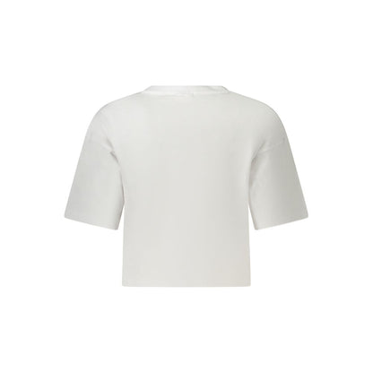 Fila White Organic Cotton Women T-Shirt