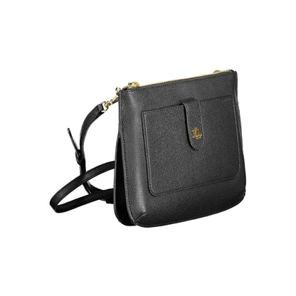 Ralph Lauren Black Leather Women Handbag