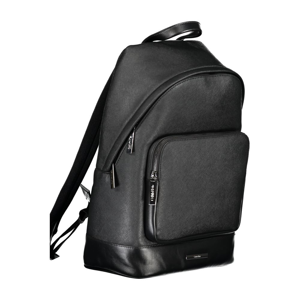 Calvin Klein Black Polyester Men Backpack