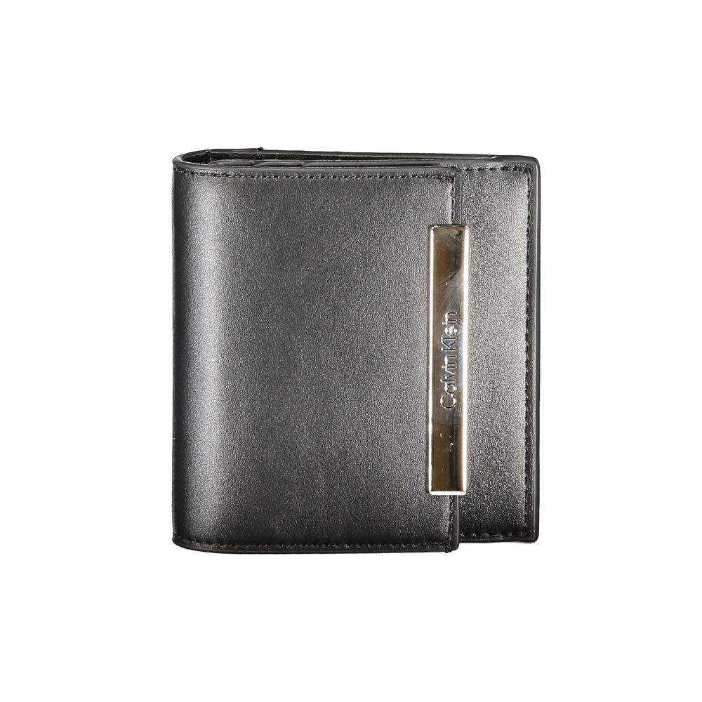 Calvin Klein Black Polyurethane Women Wallet