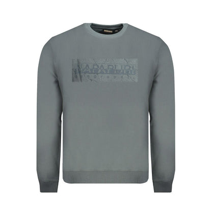 Napapijri Verde Cotton Men Sweatshirt
