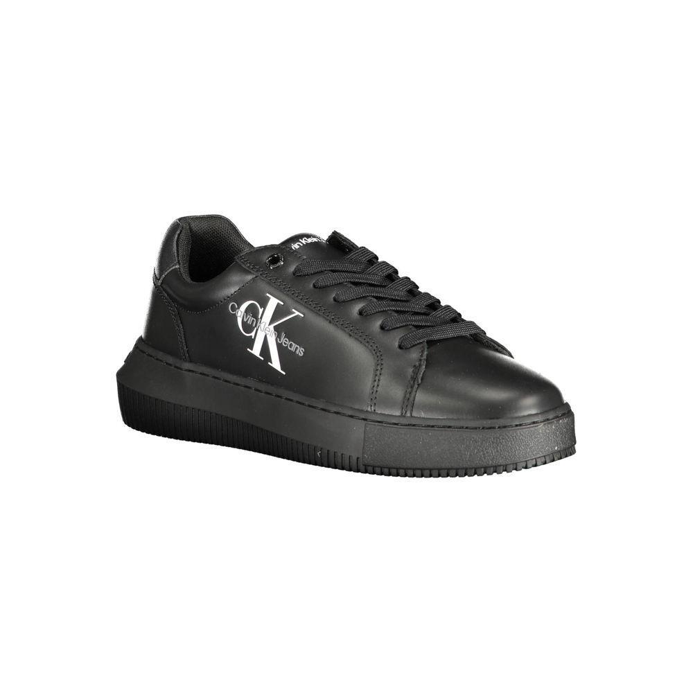 Calvin Klein Black Leather Women Sneaker