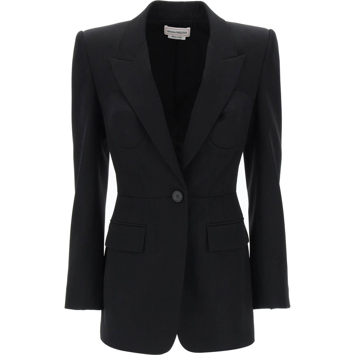 Alexander Mcqueen fitted jacket with bustier details Jackets Alexander Mcqueen