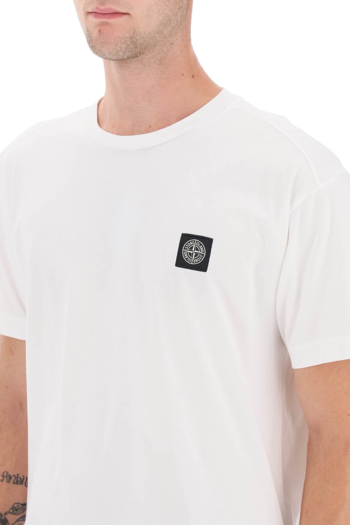 Stone Island logo patch t-shirt