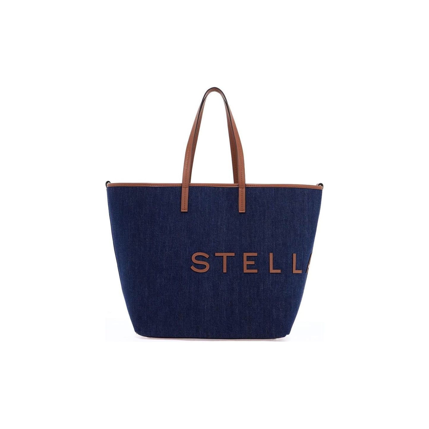 Stella McCartney denim tote bag with logo branding Shopper Stella McCartney