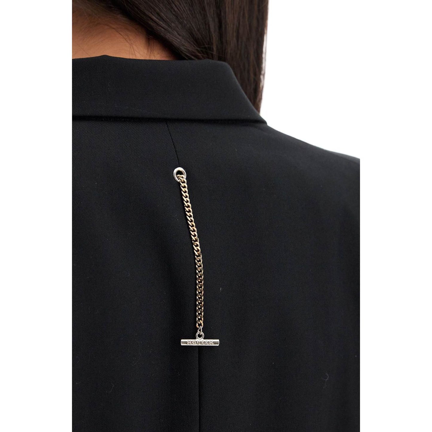 Alexander Mcqueen "gabardine jacket with chain Jackets Alexander Mcqueen