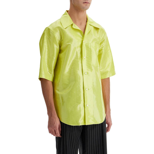 Alexander Mcqueen short-sleeved canvas tarp shirt. Shirts Alexander Mcqueen