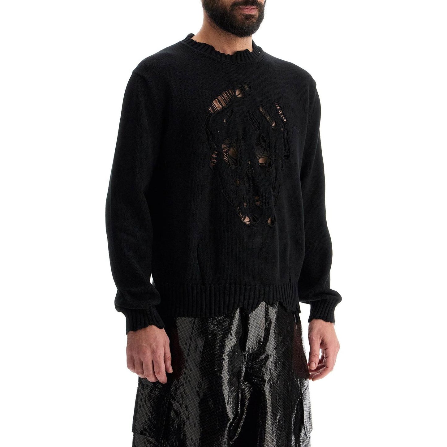 Alexander Mcqueen 'distressed skull print pul Knitwear Alexander Mcqueen