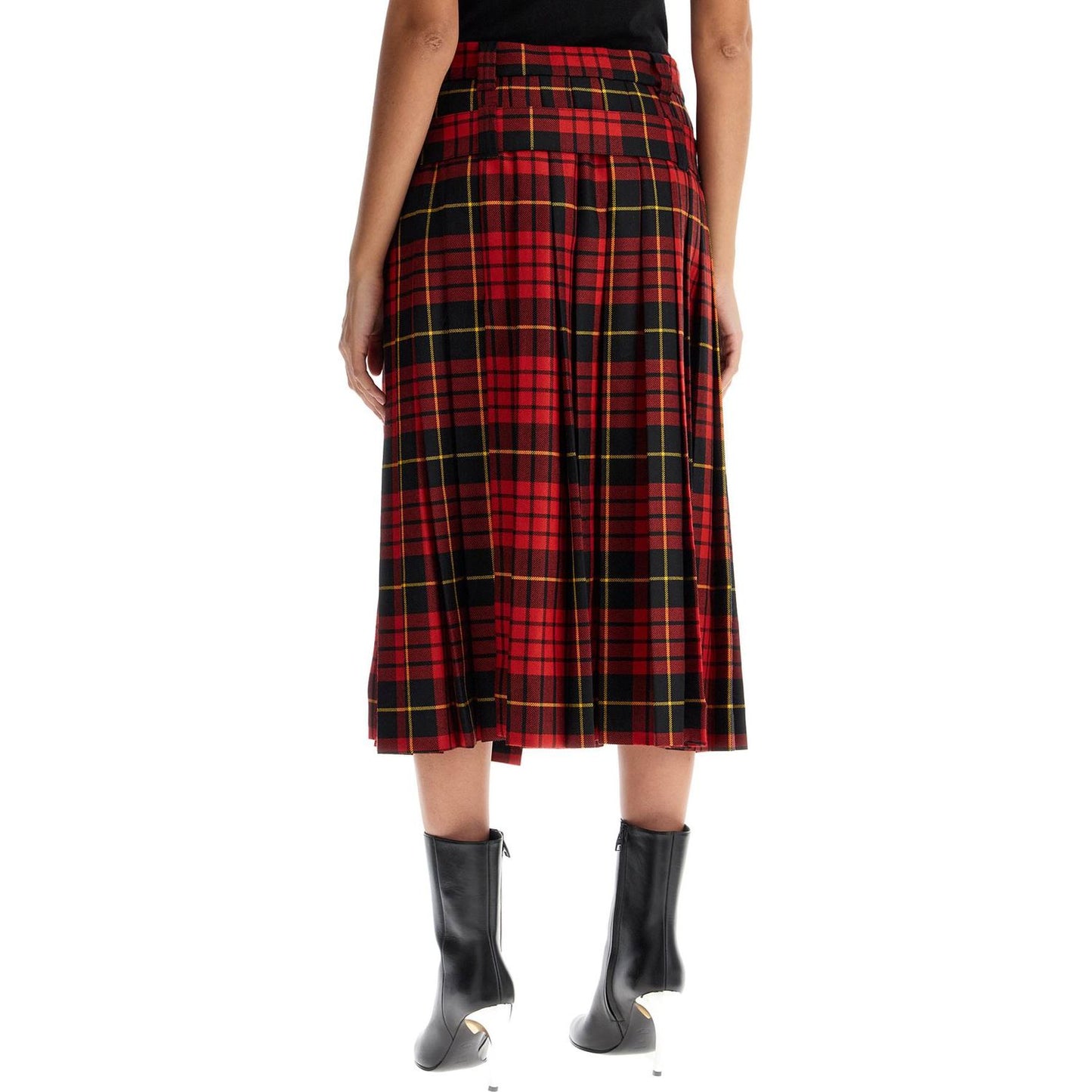 Alexander Mcqueen plaid pleated skirt with Skirts Alexander Mcqueen