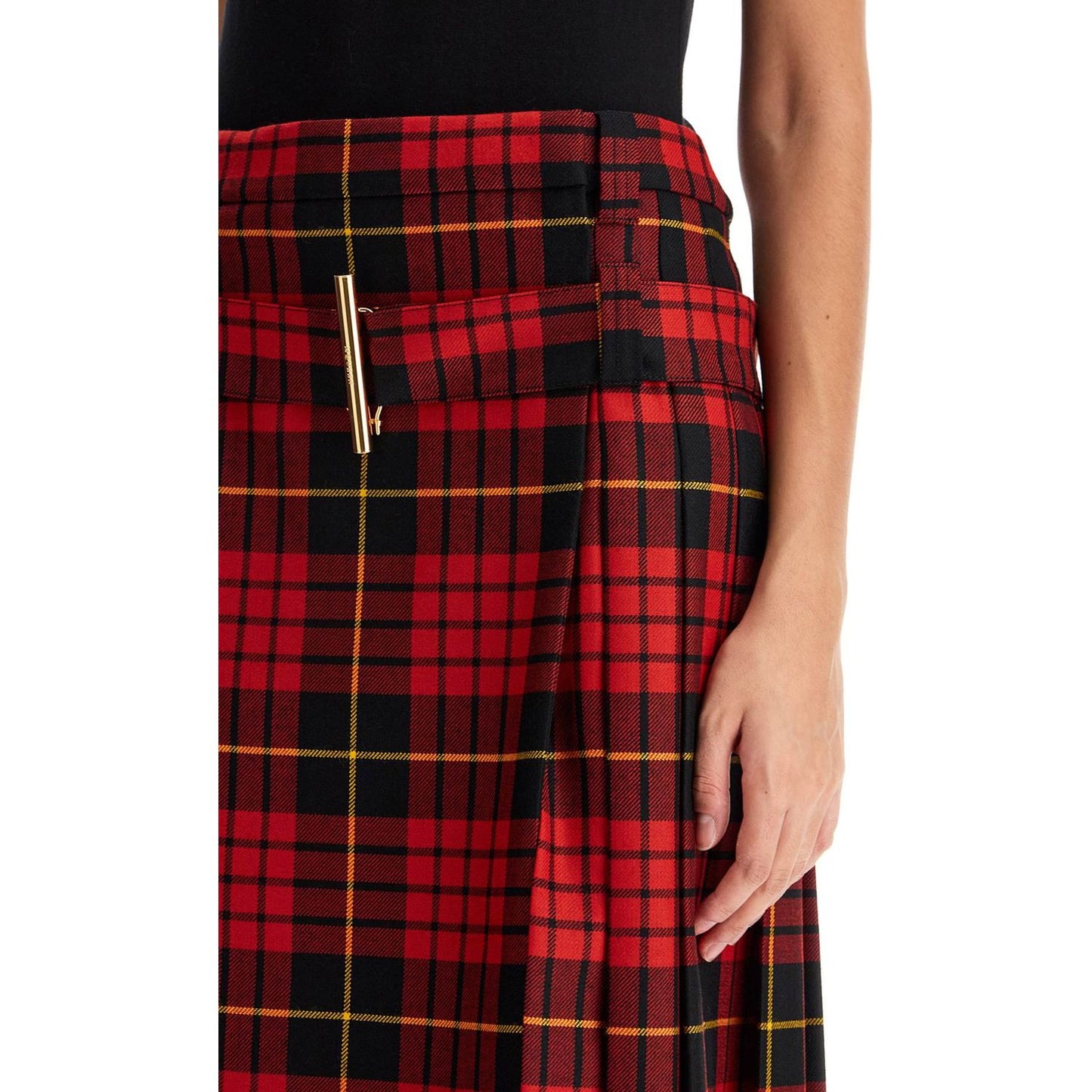 Alexander Mcqueen plaid pleated skirt with Skirts Alexander Mcqueen