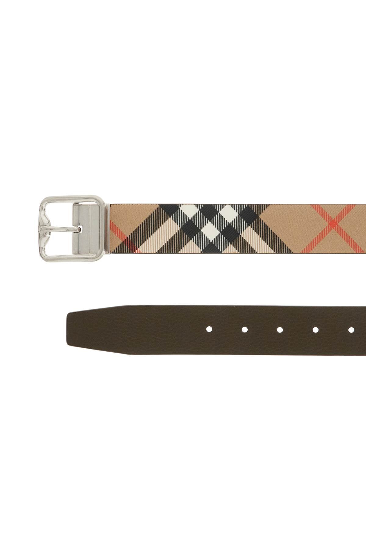 Burberry reversible b buckle check belt Belts Burberry