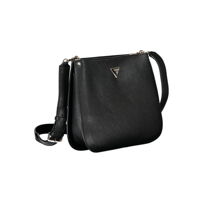 Guess Jeans Nero Poliuretano Women Handbag