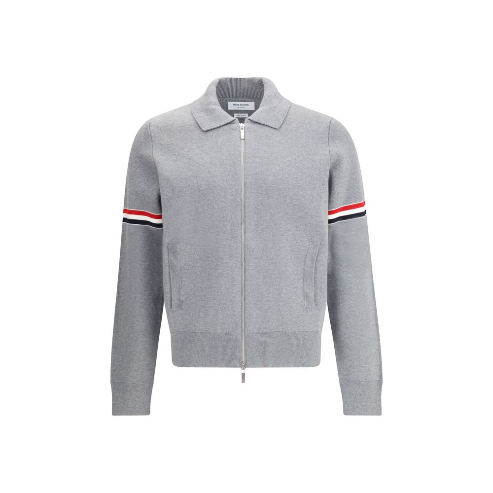 Thom Browne Gray Nylon Sweatshirt