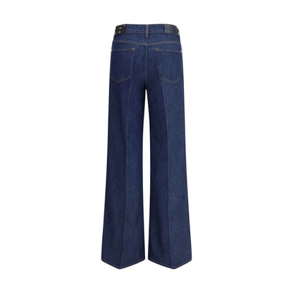 7FOR Blue Cotton Jeans Denim