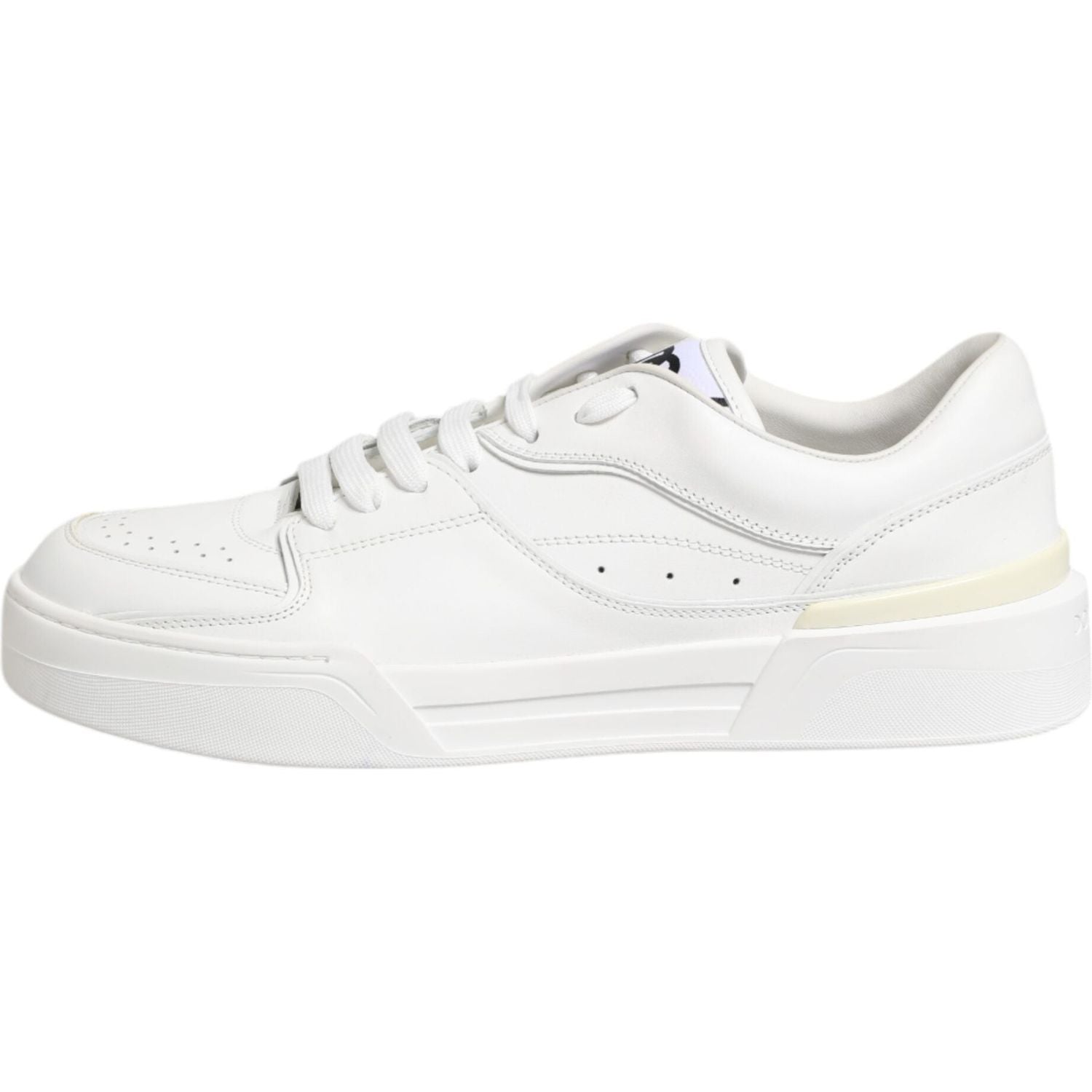 Dolce & Gabbana White Miami Leather Low Top Sneakers Shoes