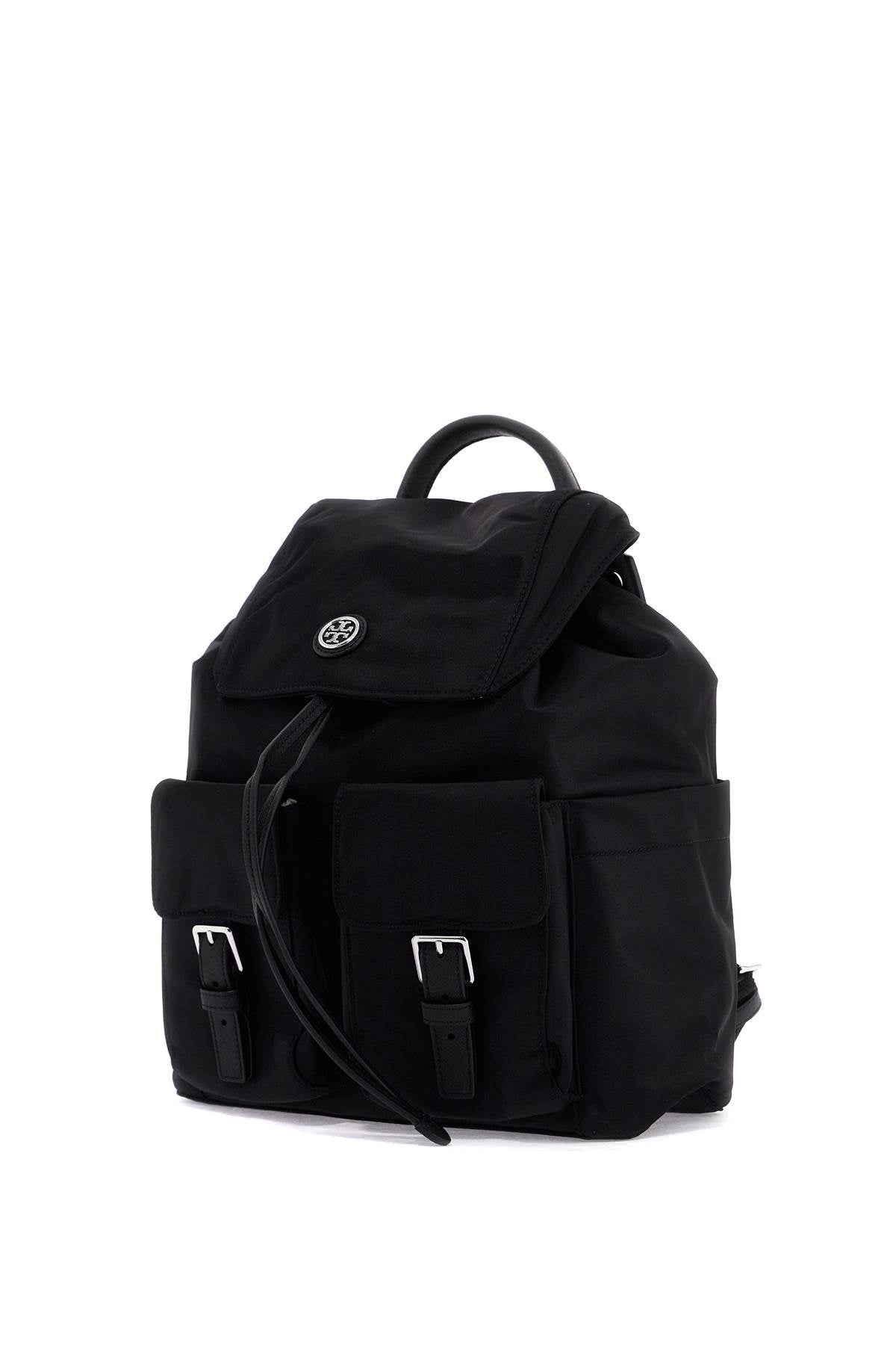 Front view with bag zipped and handles upright.