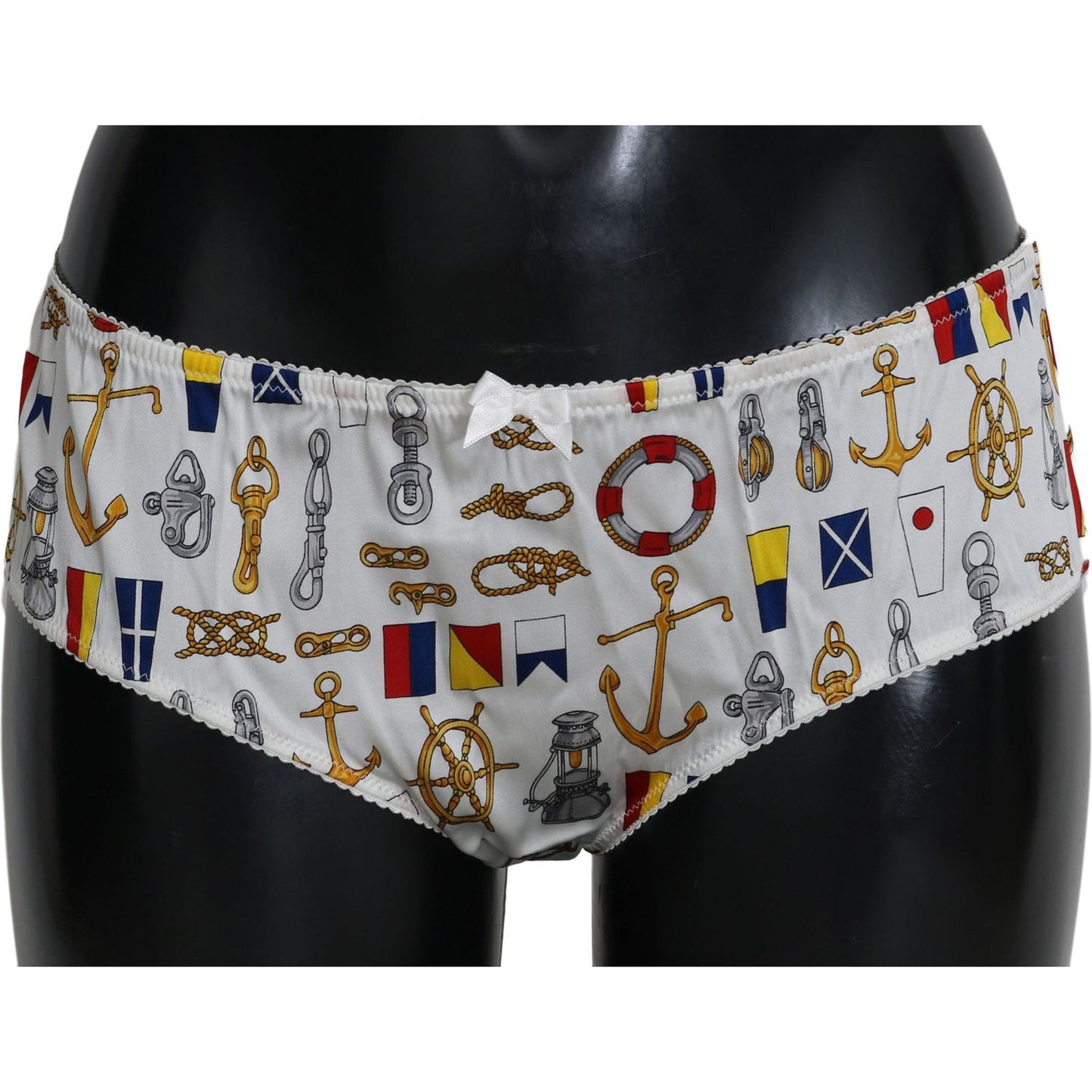 Dolce & Gabbana Underwear Sailor Print Silk Bottoms