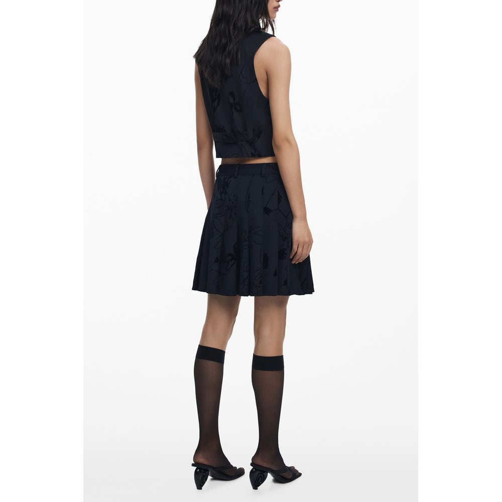 Desigual Black Polyester Women Skirt