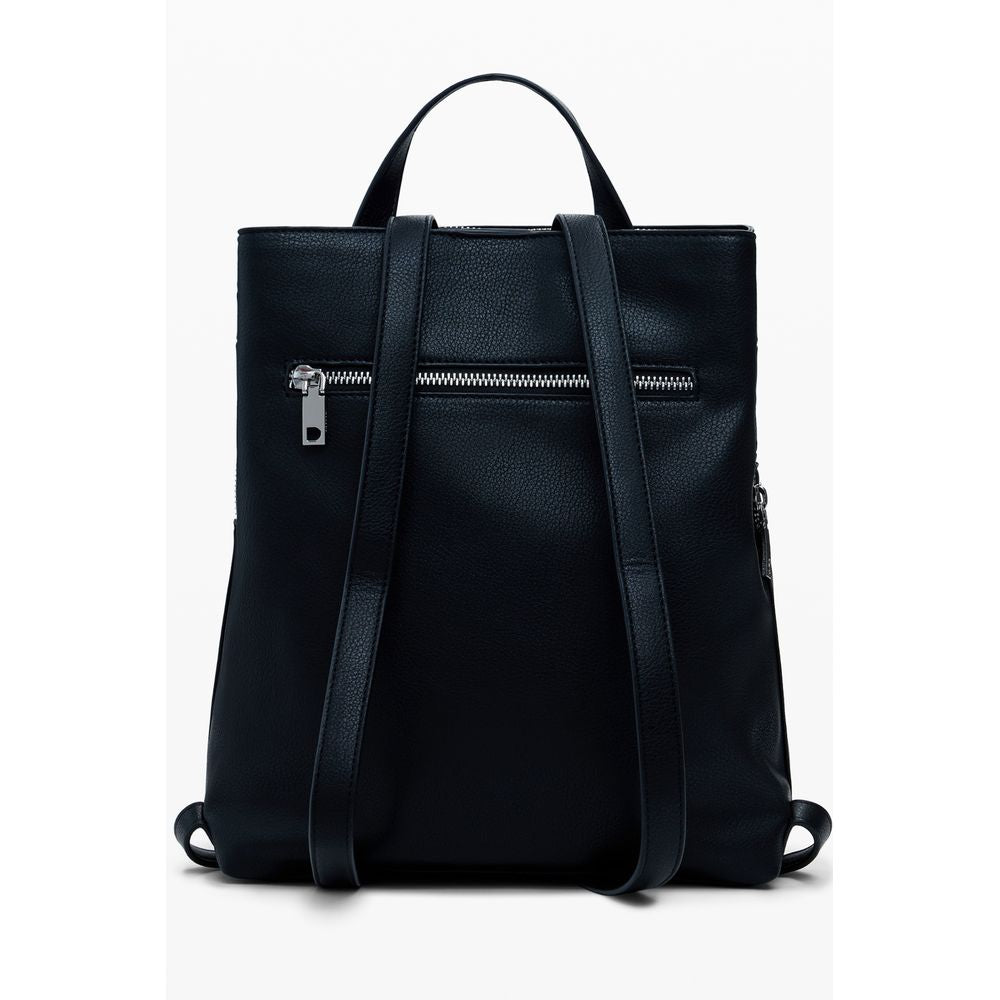 Desigual Nero Polyurethane Women Mini Backpack