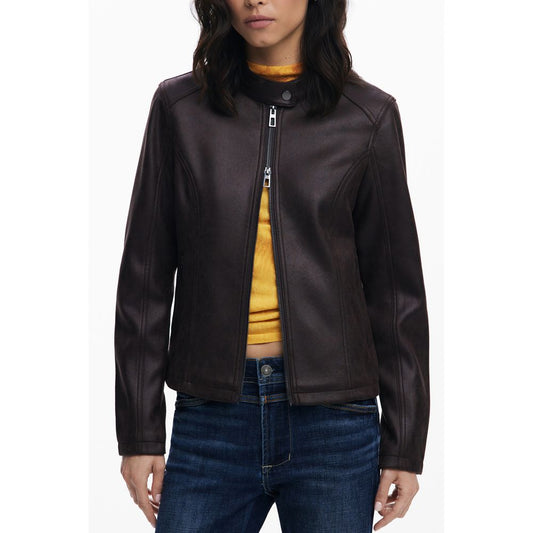 Desigual Brown Polyester Women's Jacket