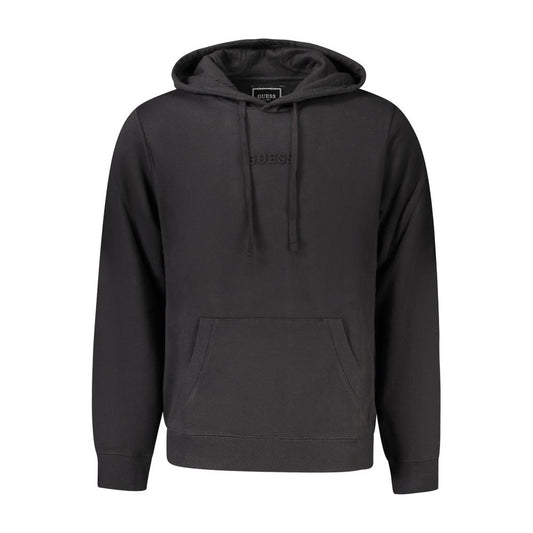 Guess Jeans Black Organic Cotton Men's Hoodie