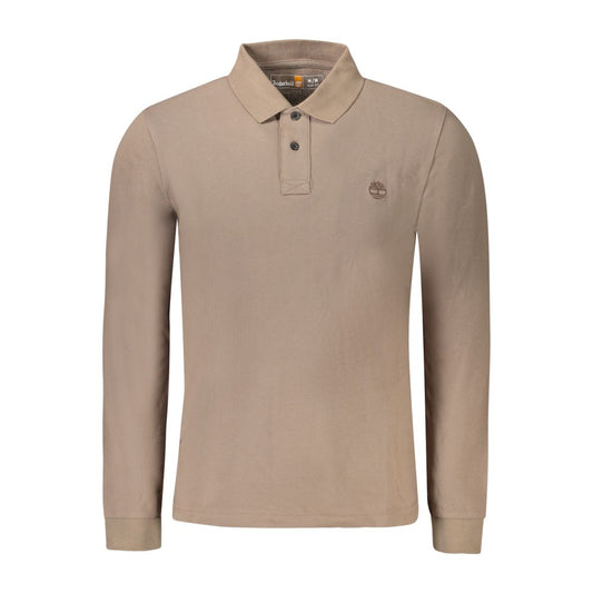 Timberland Marrone Cotton Men Polo Shirt