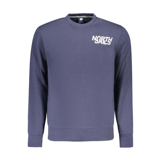 North Sails Blue Cotton Men's Sweatshirt