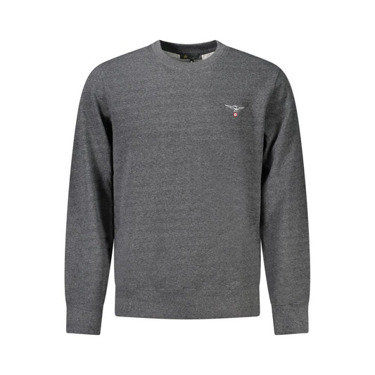 Accademia Militare Grigio Recycled Cotton Male Sweatshirt