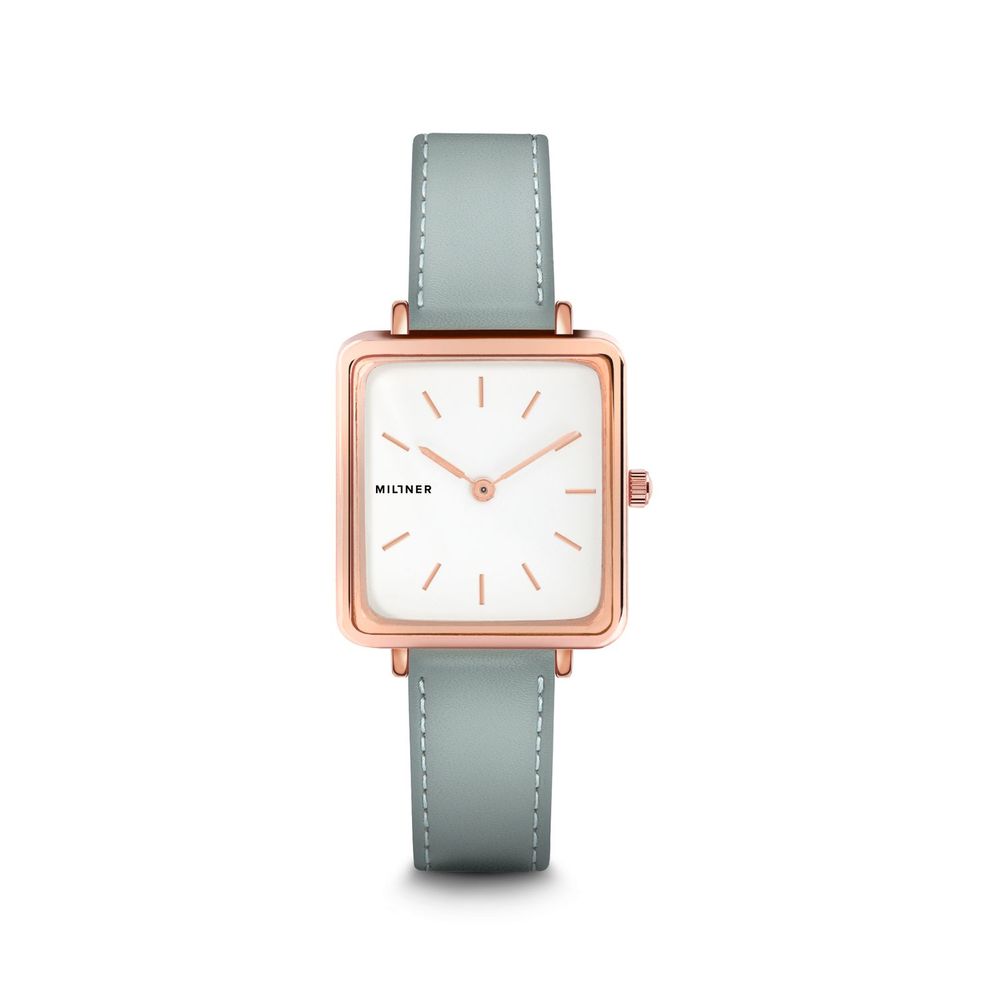 Millner Blue Leather Dress Watch
