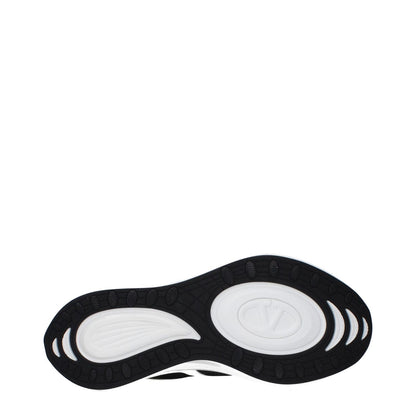 Valentino Garavani White Fabric Athletic Sneakers