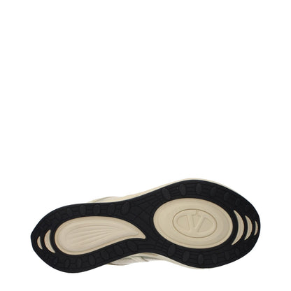 Valentino Garavani Beige Fabric Athletic Sneakers
