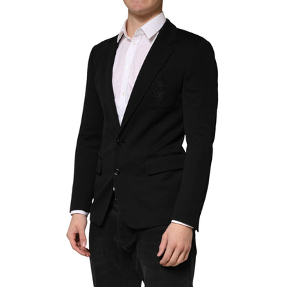 Dolce & Gabbana Black Wool Single Breasted 2 Button Blazer 1728,67345645728,Black,Blazers - Suits & Blazers - Clothing,Clothing,Dolce & Gabbana,IT46 | S,Material: 08%PA+92%WV,Men,New with tags,Suits & Blazers - Clothing