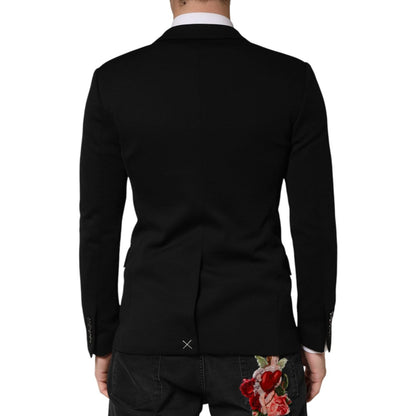 Dolce & Gabbana Black Wool Single Breasted 2 Button Blazer 1728,67345645728,Black,Blazers - Suits & Blazers - Clothing,Clothing,Dolce & Gabbana,IT46 | S,Material: 08%PA+92%WV,Men,New with tags,Suits & Blazers - Clothing