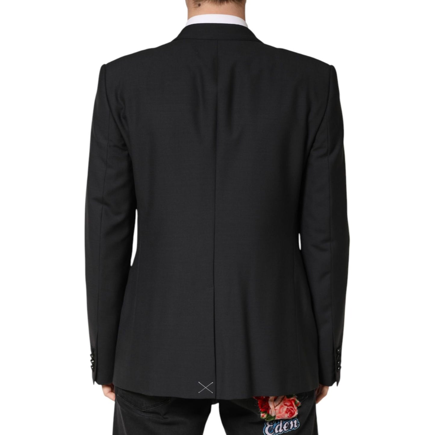 Dolce & Gabbana Black MARTINI Single Breasted Jacket Blazer 1728,67345645728,Black,Blazers - Suits & Blazers - Clothing,Clothing,Dolce & Gabbana,IT54 | XL,Material: 90% Virgin Wool 7% Silk 3% Polyester,Men,New with tags,Suits & Blazers - Clothing