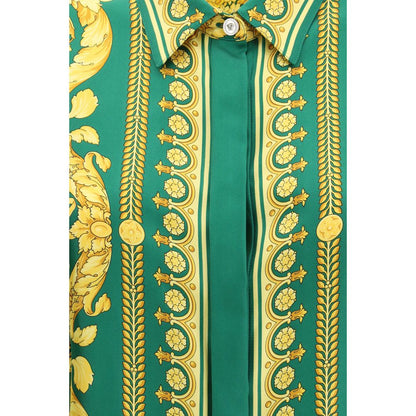 Versace Bicolor Silk Shirt