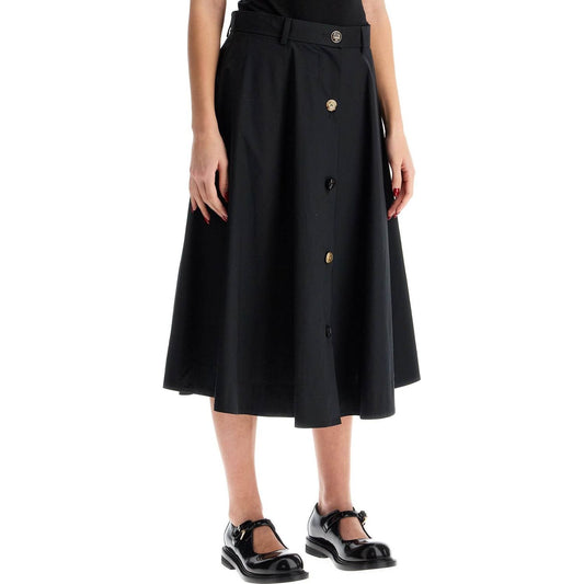 Moschino 'poplin skirt with buttons' Skirts Moschino